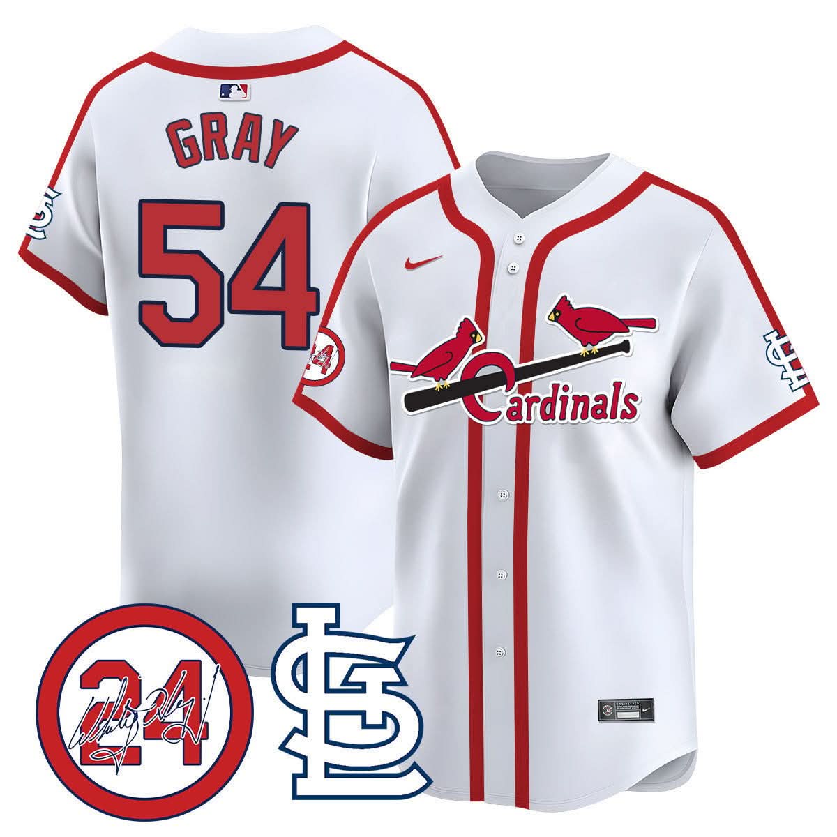 St. Louis Cardinals Memorial Vapor Premier Limited Jersey - Stitched