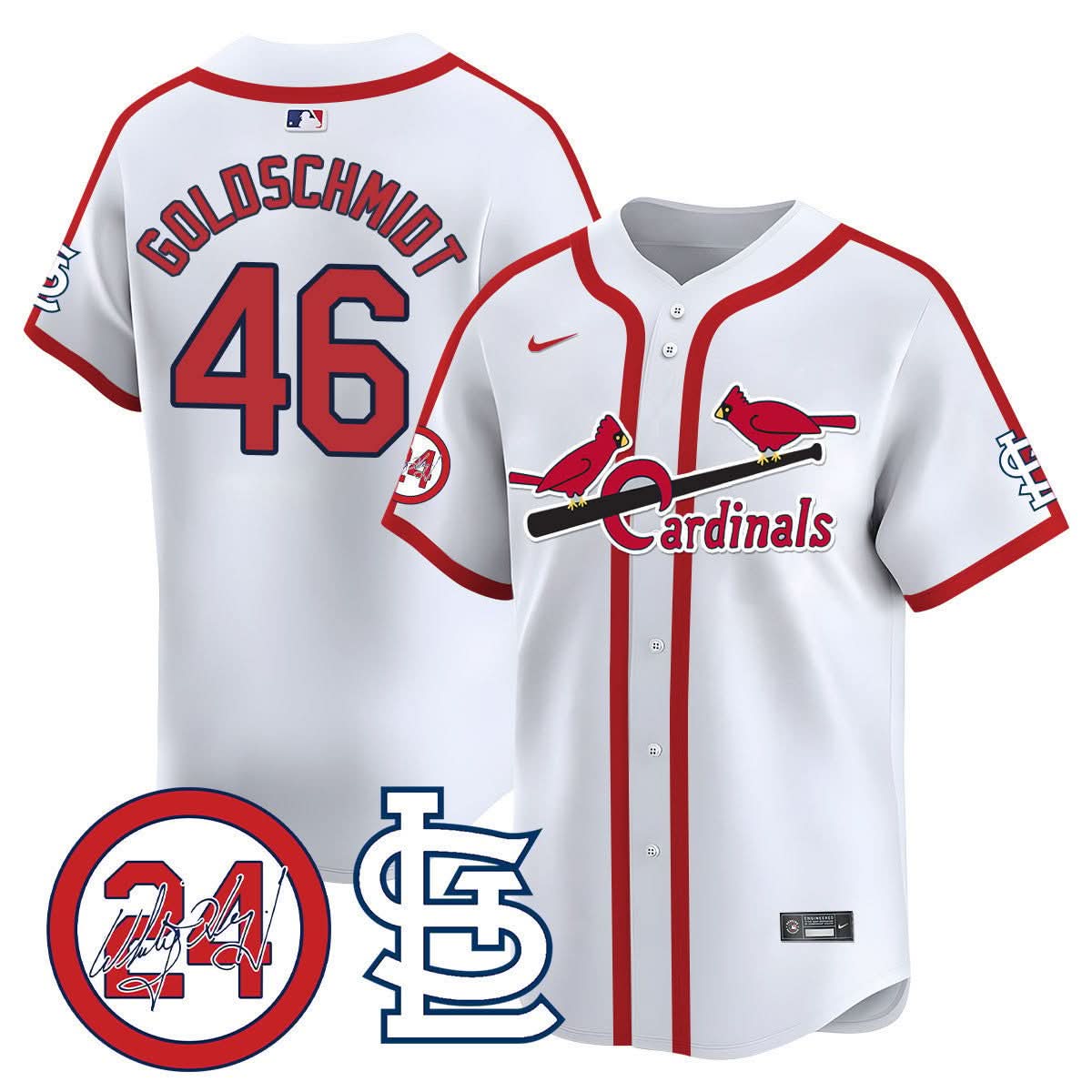 St. Louis Cardinals Memorial Vapor Premier Limited Jersey - Stitched