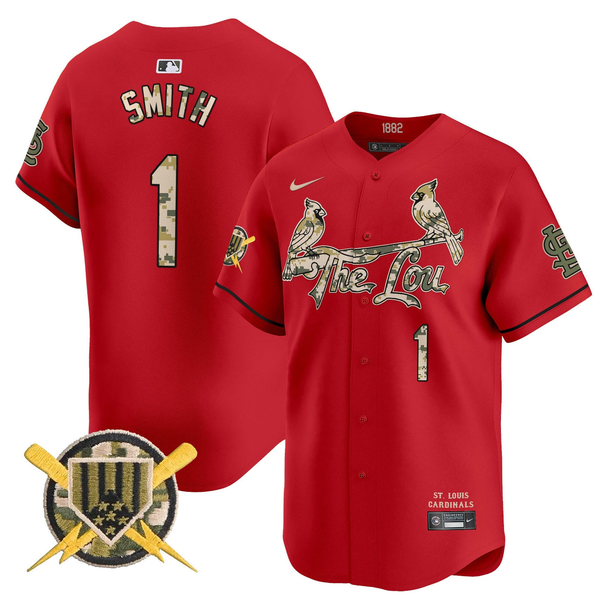 St. Louis Cardinals Armed Forces Day Vapor Premier Limited Jersey - Stitched