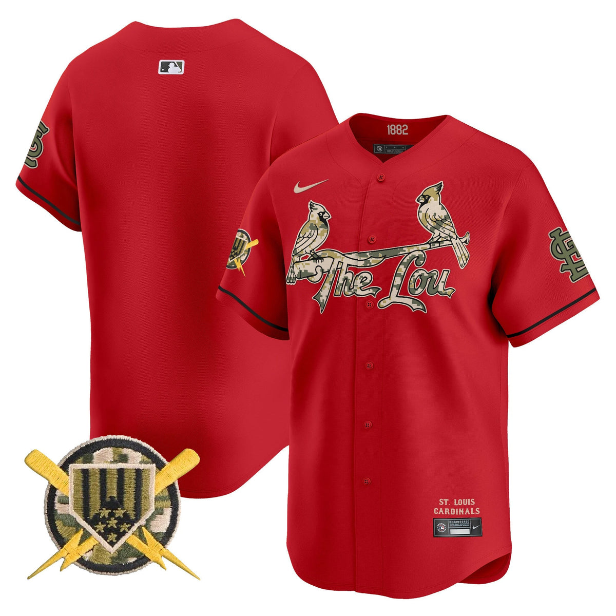 St. Louis Cardinals Armed Forces Day Vapor Premier Limited Jersey - Stitched