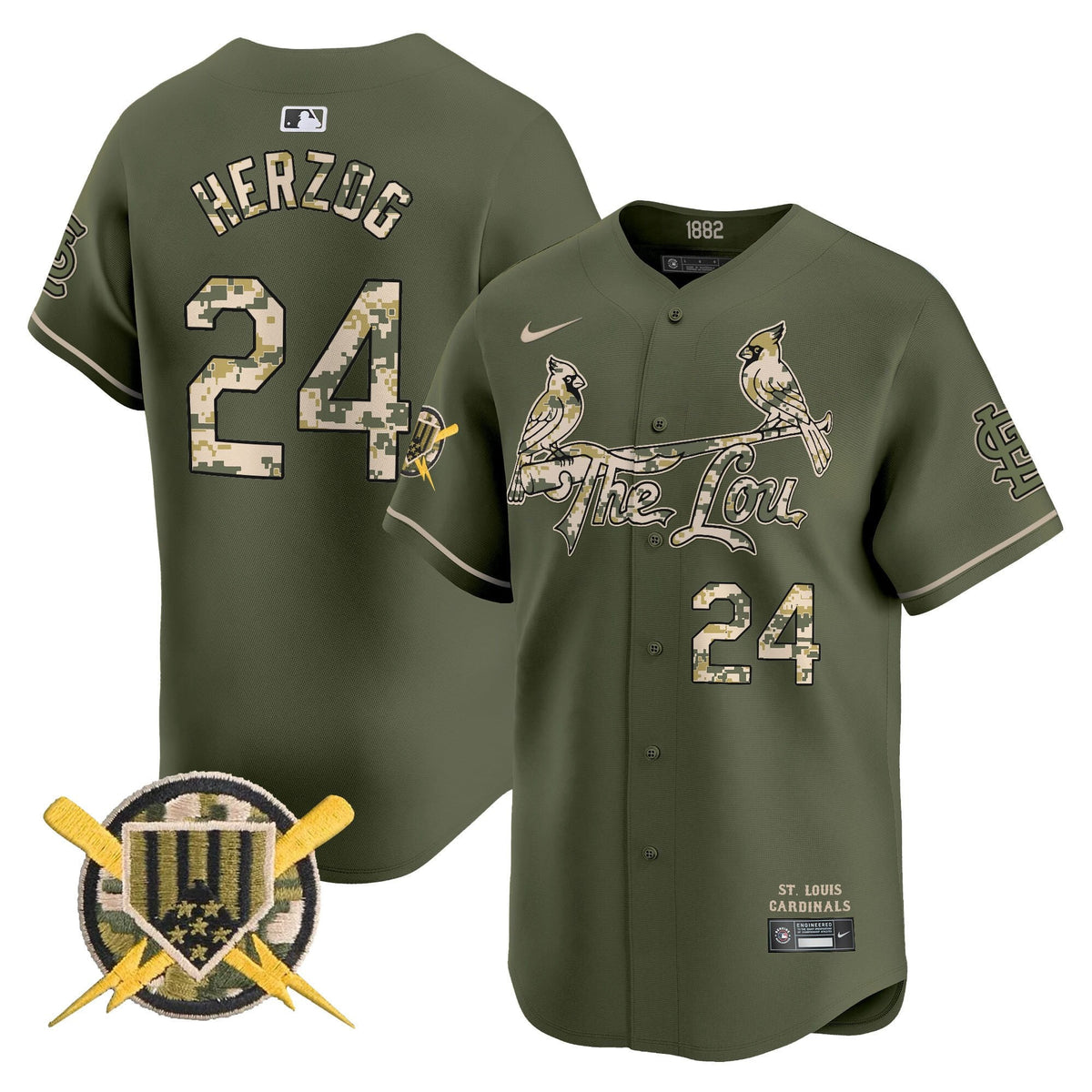 St. Louis Cardinals Armed Forces Day Vapor Premier Limited Jersey - Stitched