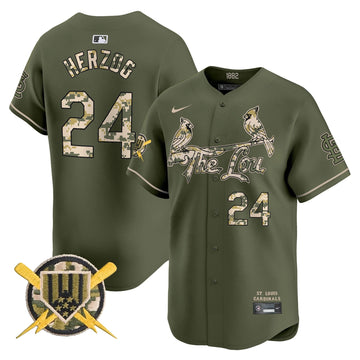 St. Louis Cardinals Armed Forces Day Vapor Premier Limited Jersey - Stitched