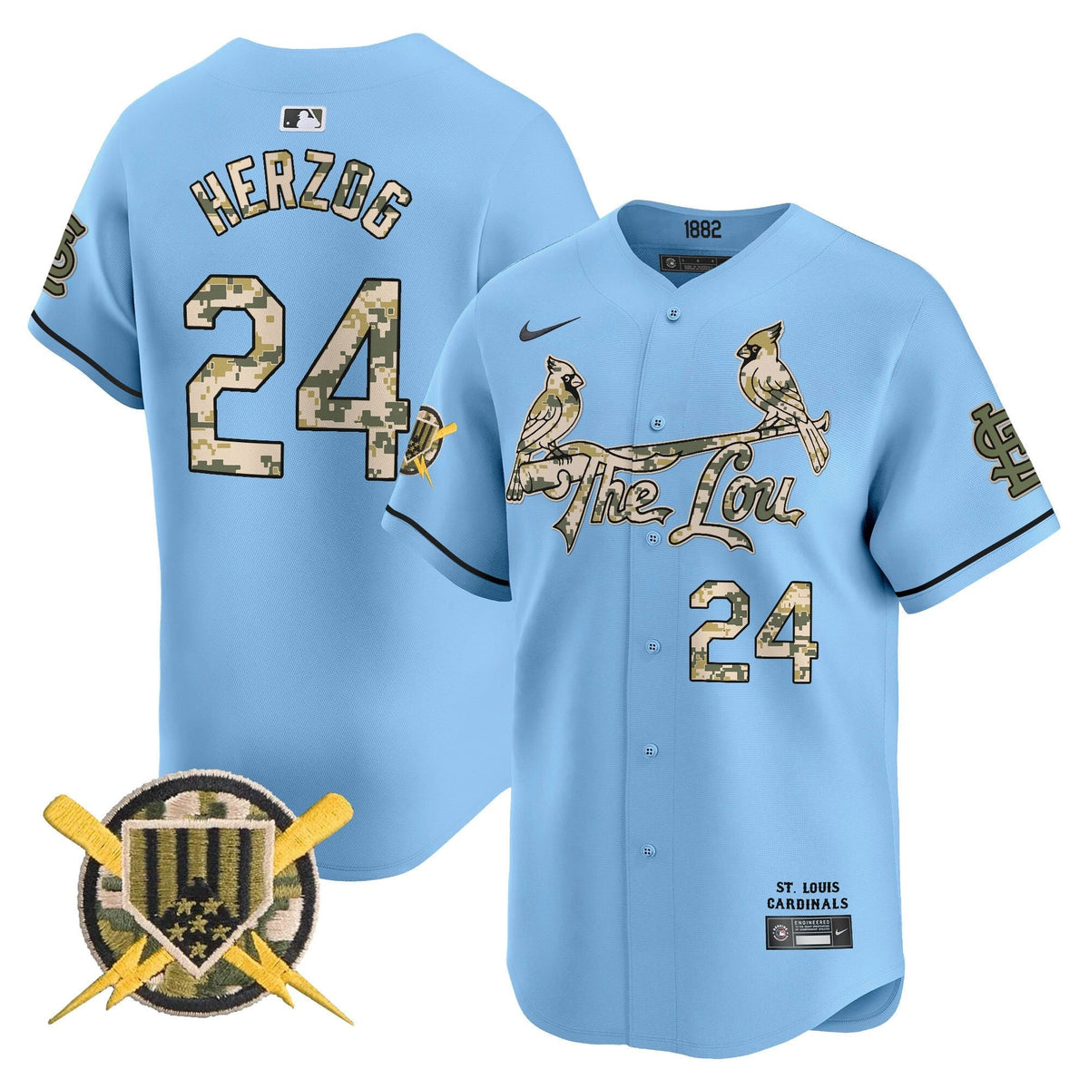 St. Louis Cardinals Armed Forces Day Vapor Premier Limited Jersey - Stitched