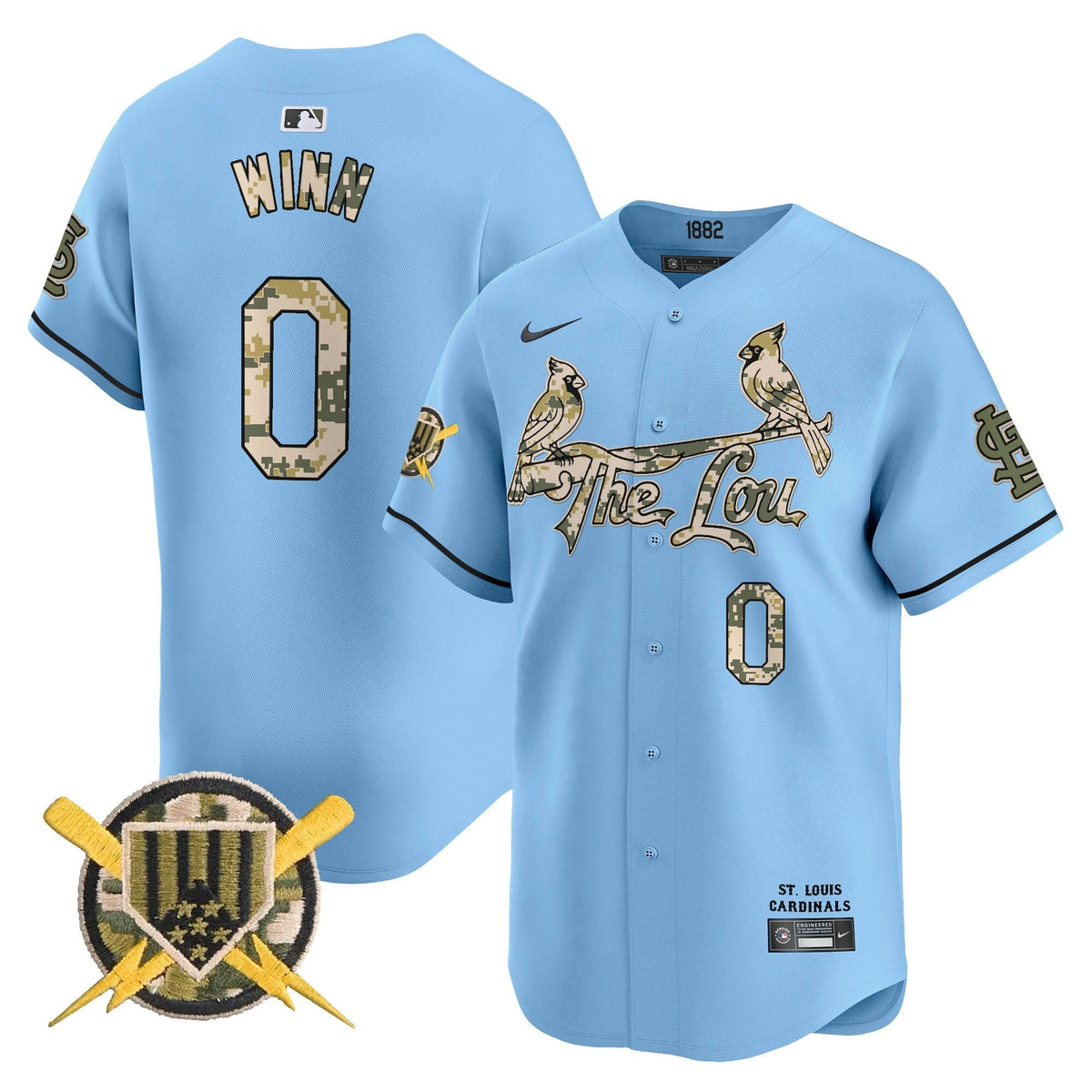 St. Louis Cardinals Armed Forces Day Vapor Premier Limited Jersey - Stitched