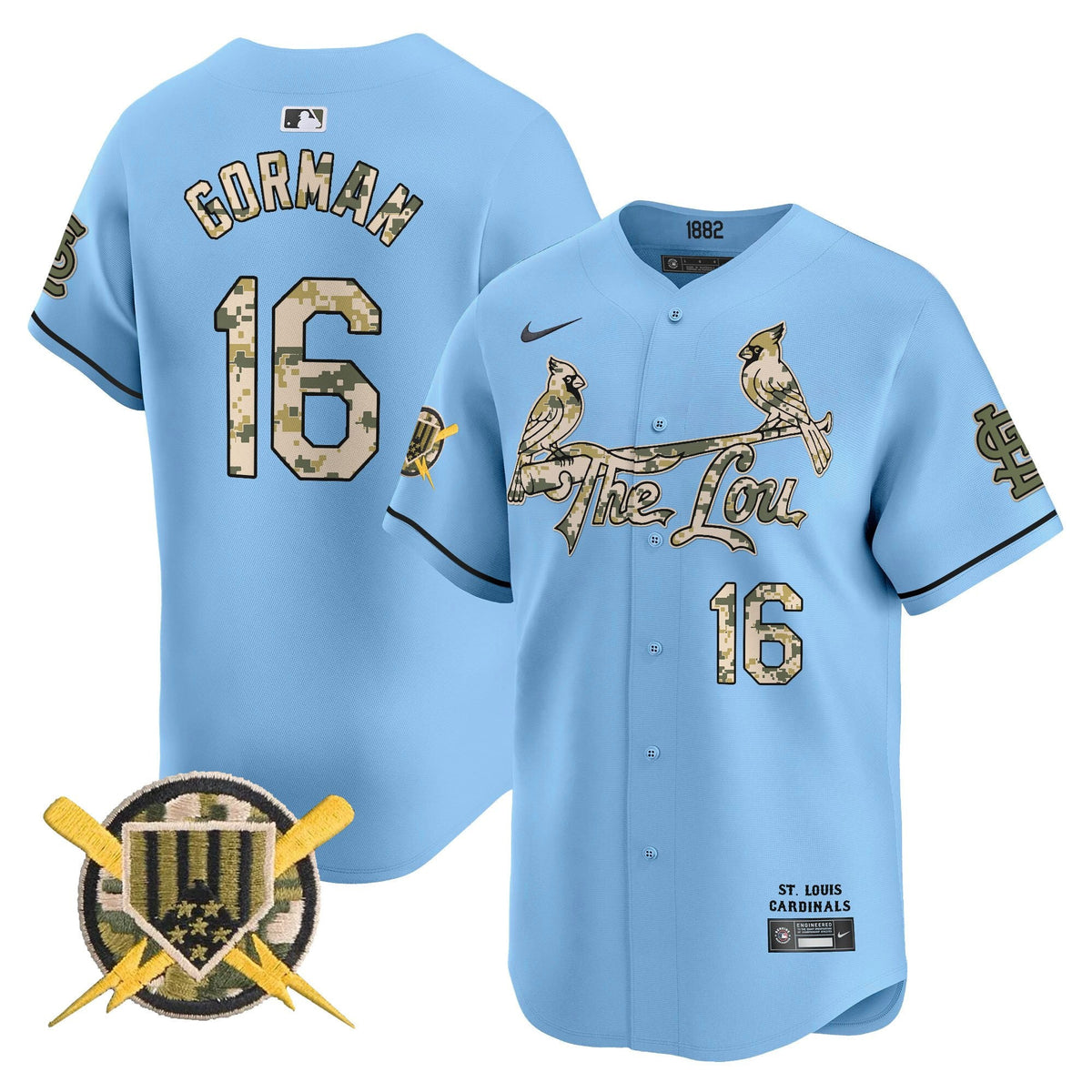 St. Louis Cardinals Armed Forces Day Vapor Premier Limited Jersey - Stitched