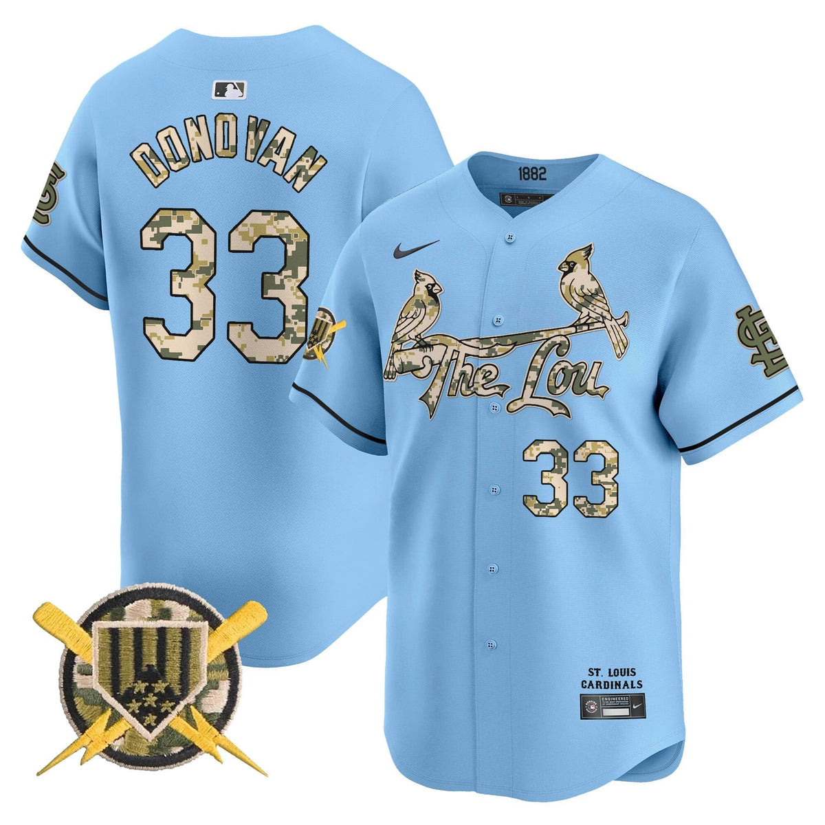 St. Louis Cardinals Armed Forces Day Vapor Premier Limited Jersey - Stitched