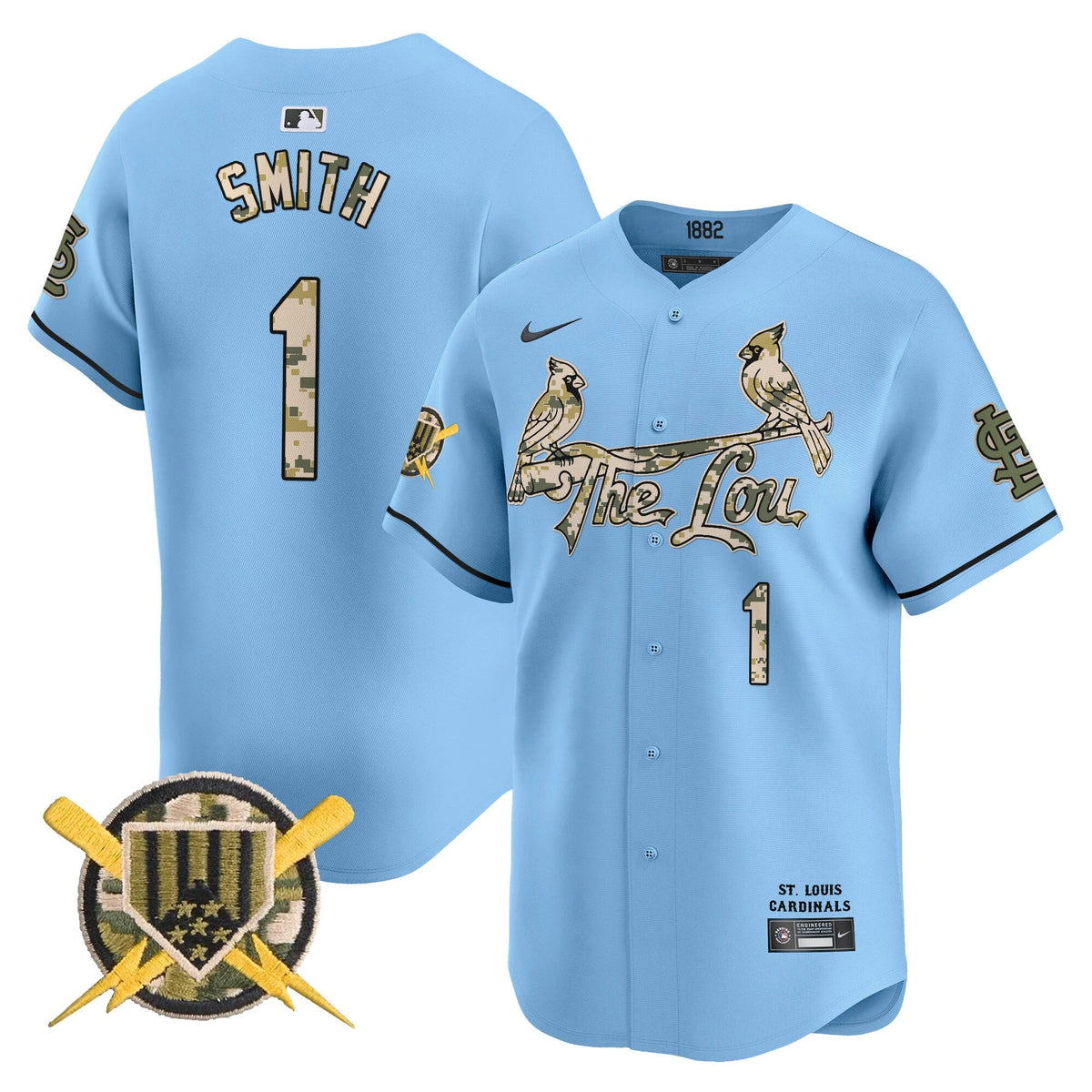 St. Louis Cardinals Armed Forces Day Vapor Premier Limited Jersey - Stitched