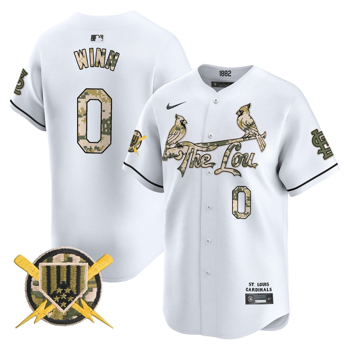 St. Louis Cardinals Armed Forces Day Vapor Premier Limited Jersey - Stitched