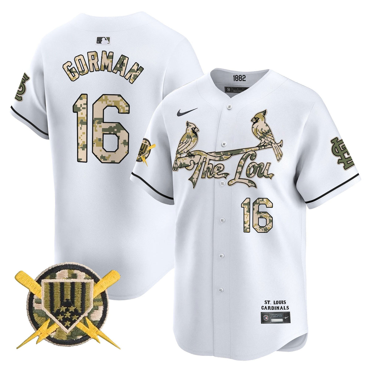 St. Louis Cardinals Armed Forces Day Vapor Premier Limited Jersey - Stitched