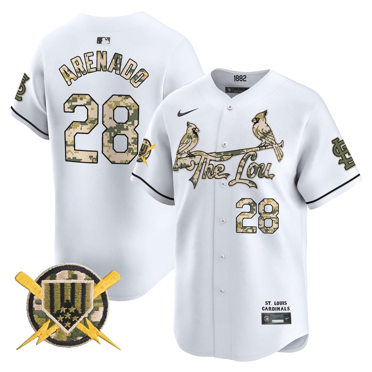 St. Louis Cardinals Armed Forces Day Vapor Premier Limited Jersey - Stitched