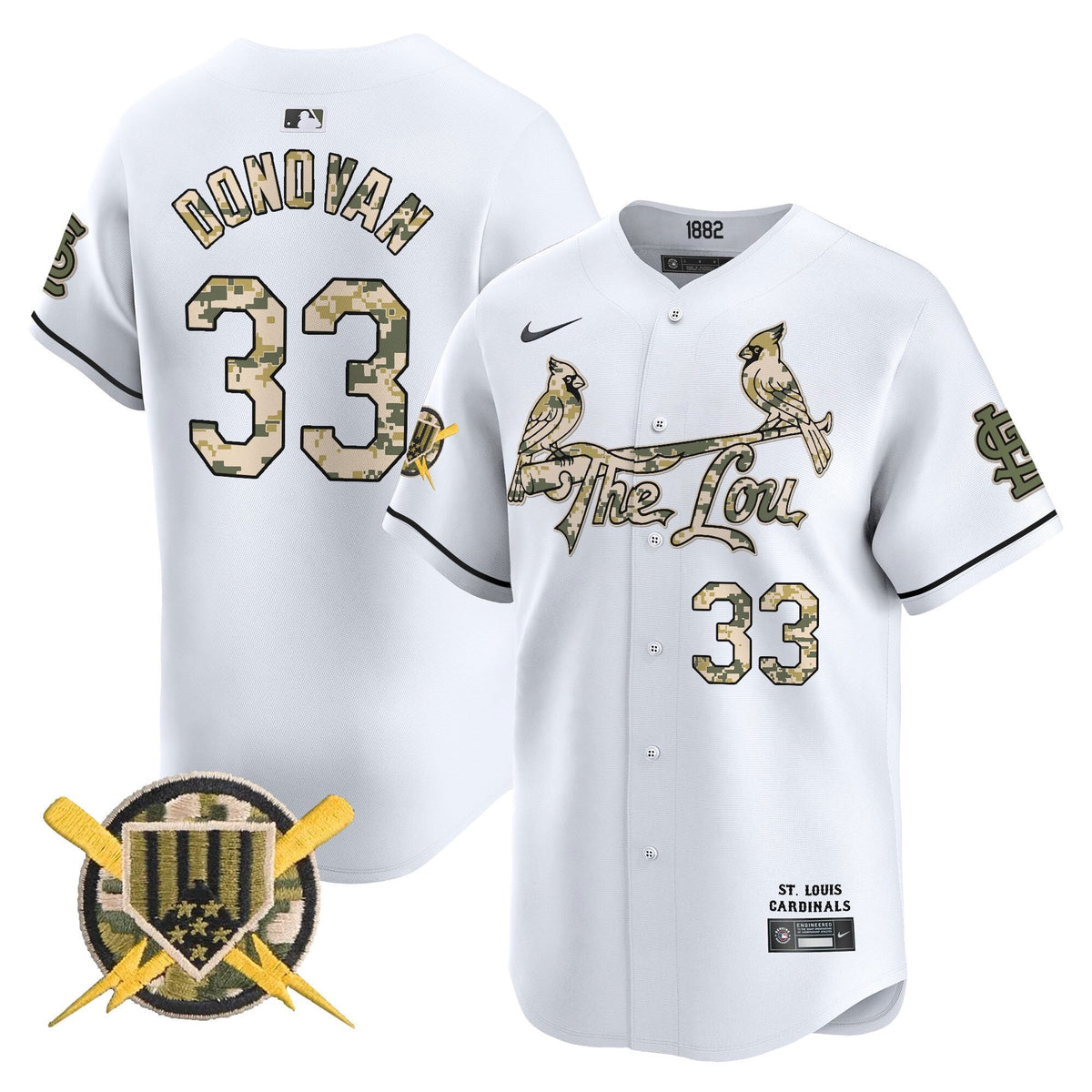 St. Louis Cardinals Armed Forces Day Vapor Premier Limited Jersey - Stitched