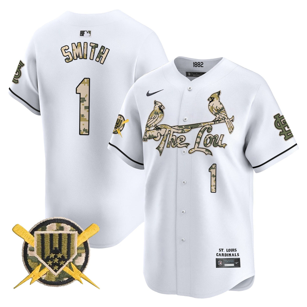 St. Louis Cardinals Armed Forces Day Vapor Premier Limited Jersey - Stitched