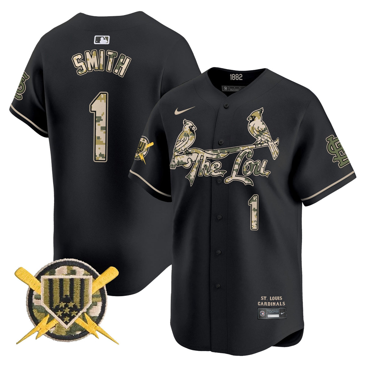 St. Louis Cardinals Armed Forces Day Vapor Premier Limited Jersey - Stitched