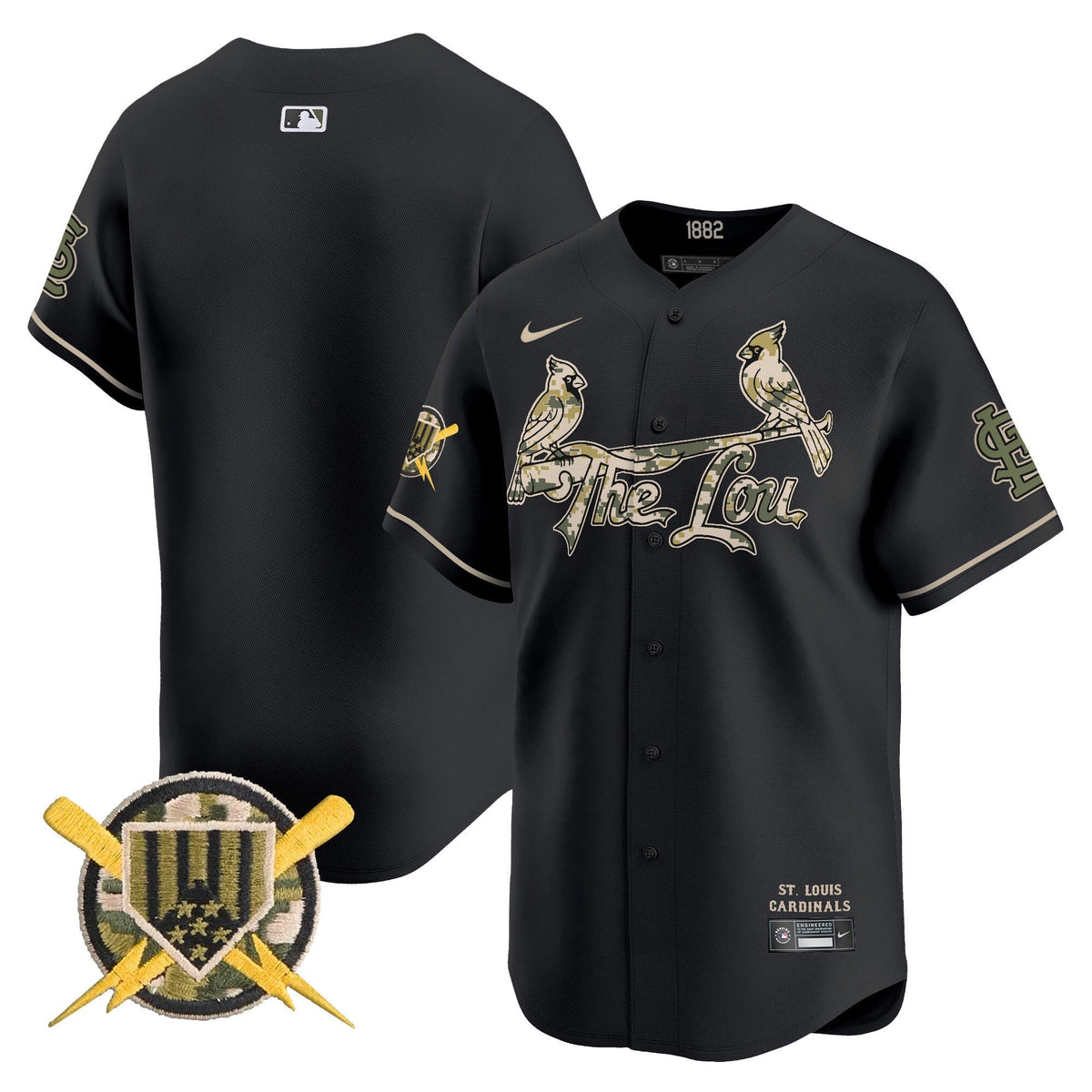 St. Louis Cardinals Armed Forces Day Vapor Premier Limited Jersey - Stitched