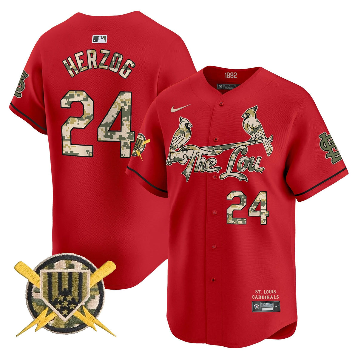 St. Louis Cardinals Armed Forces Day Vapor Premier Limited Jersey - Stitched