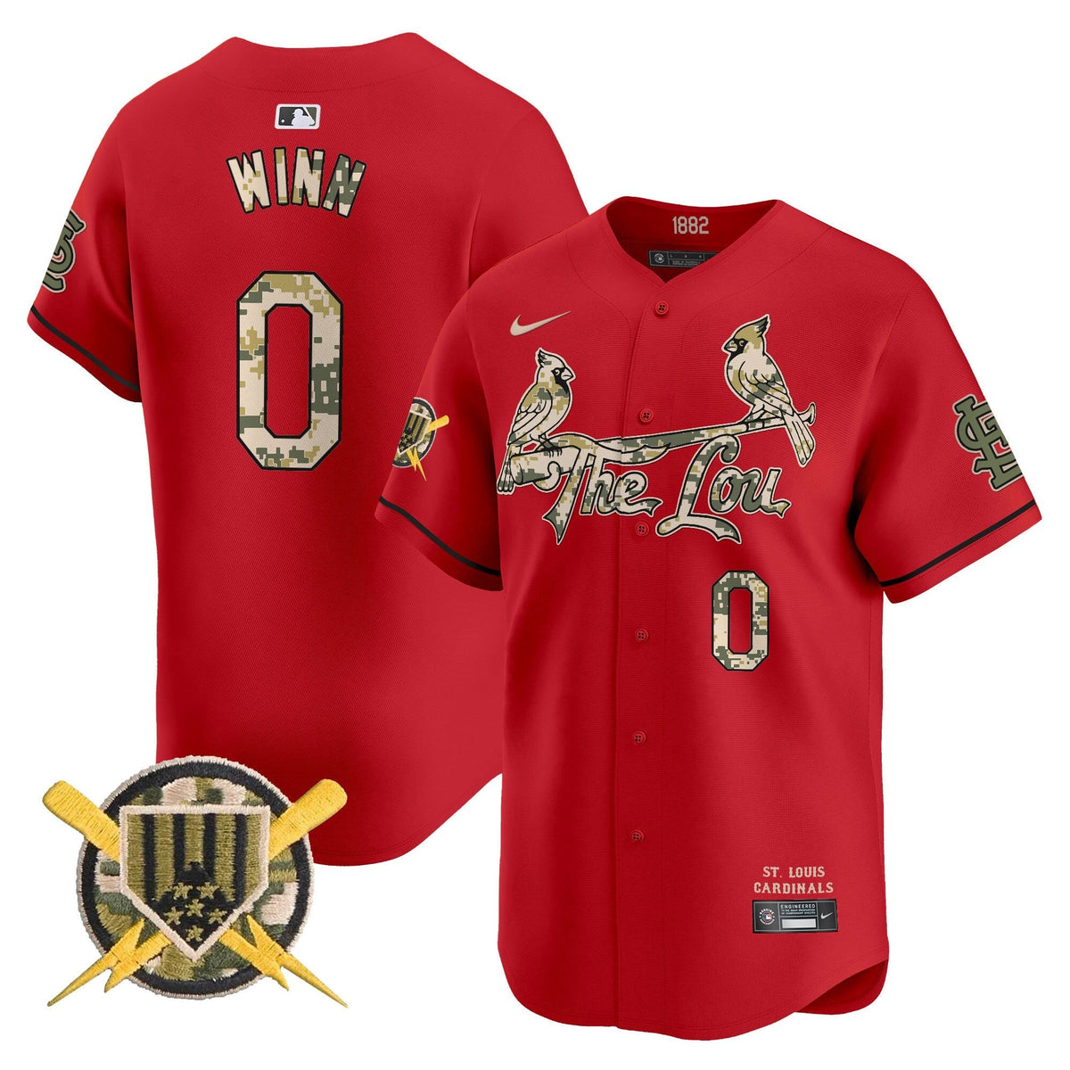 St. Louis Cardinals Armed Forces Day Vapor Premier Limited Jersey - Stitched
