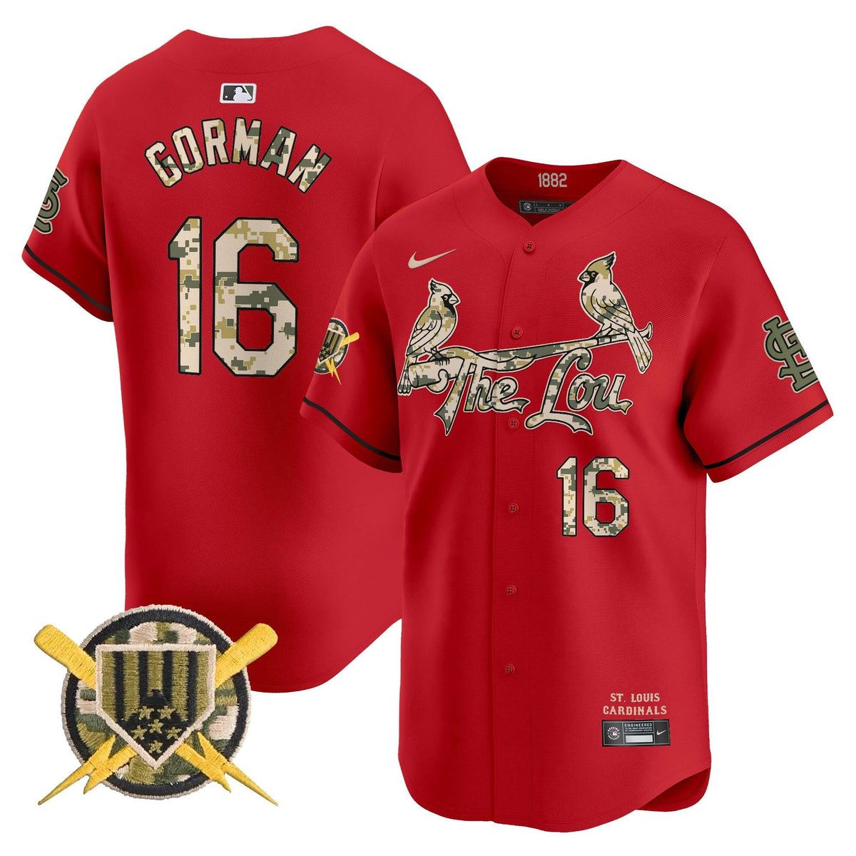 St. Louis Cardinals Armed Forces Day Vapor Premier Limited Jersey - Stitched