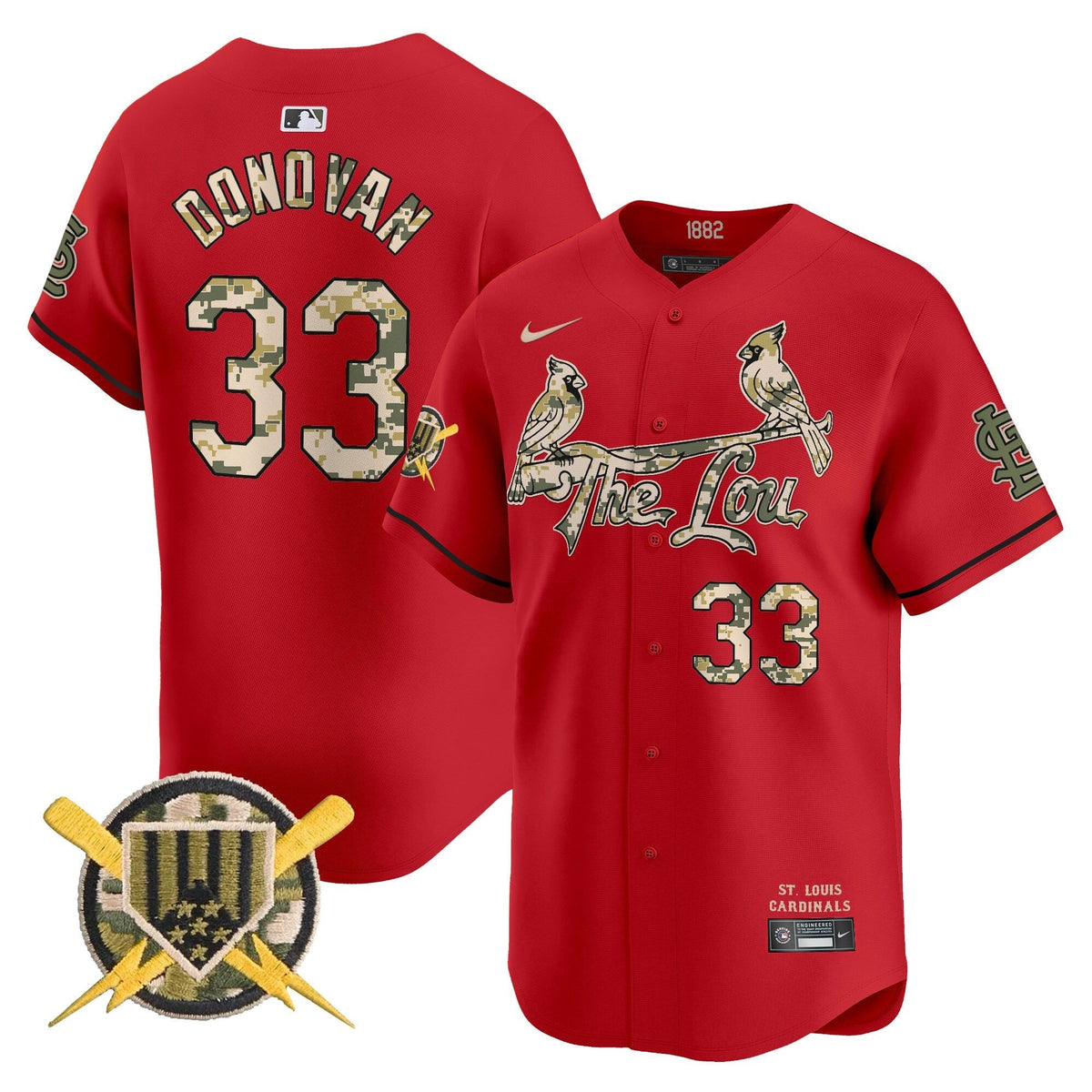 St. Louis Cardinals Armed Forces Day Vapor Premier Limited Jersey - Stitched