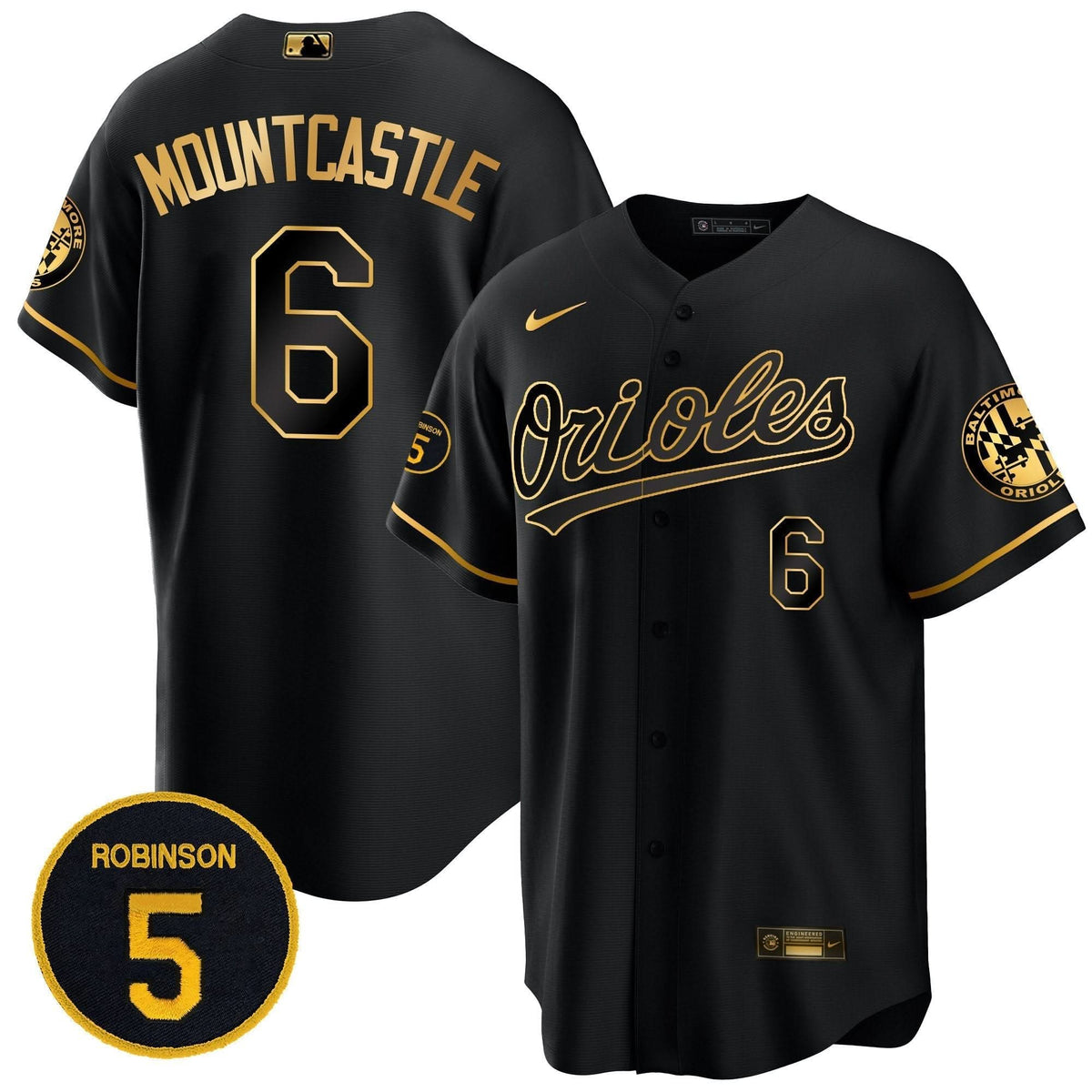 Baltimore Orioles Robinson Patch Cool Base Jersey Ð Stitched