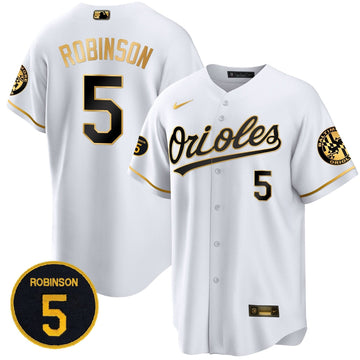 Baltimore Orioles Robinson Patch Cool Base Jersey Ð Stitched
