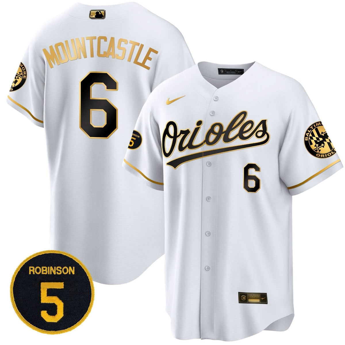 Baltimore Orioles Robinson Patch Cool Base Jersey Ð Stitched