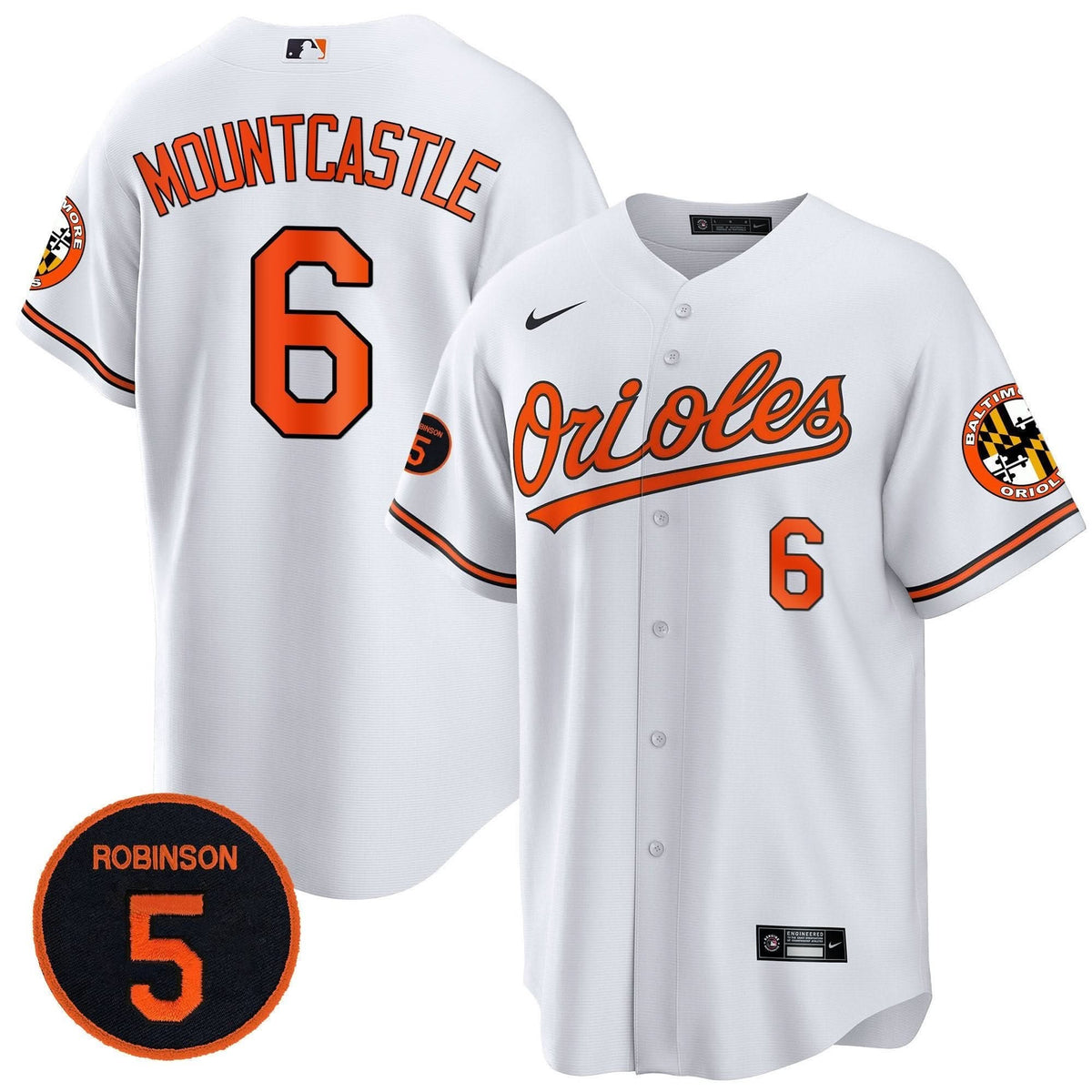 Baltimore Orioles Robinson Patch Cool Base Jersey Ð Stitched