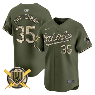 Baltimore Orioles Armed Forces Day Vapor Premier Limited Jersey - Stitched