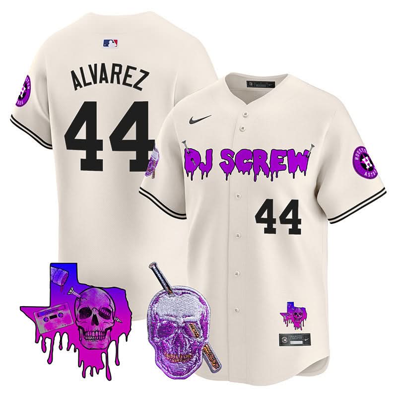 Houston Astros DJ Screw Vapor Premier Limited Jersey - Stitched-Cuztomshoes
