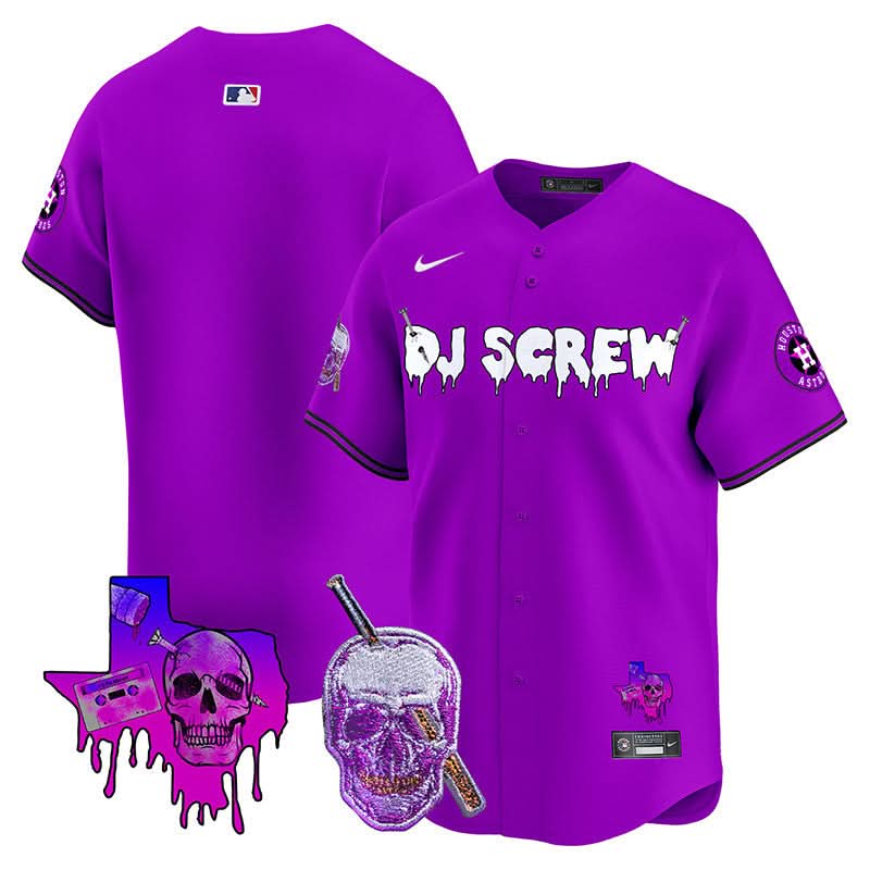 Houston Astros DJ Screw Vapor Premier Limited Jersey - Stitched-Cuztomshoes