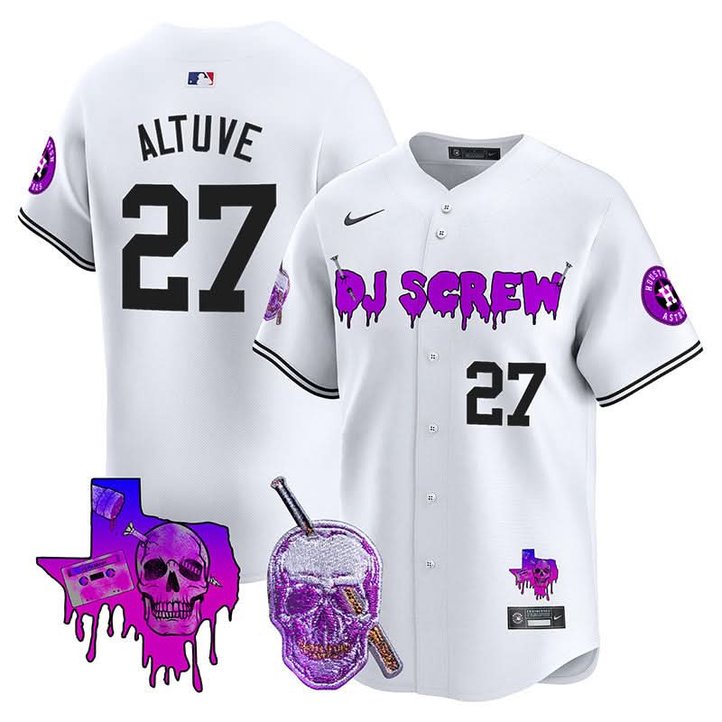 Houston Astros DJ Screw Vapor Premier Limited Jersey - Stitched-Cuztomshoes