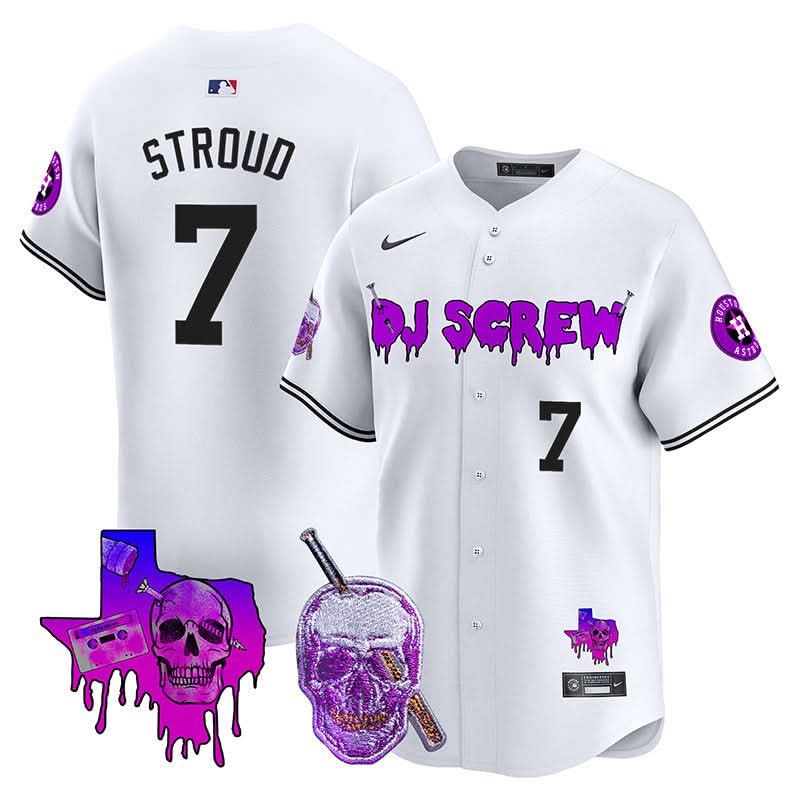 Houston Astros DJ Screw Vapor Premier Limited Jersey - Stitched-Cuztomshoes