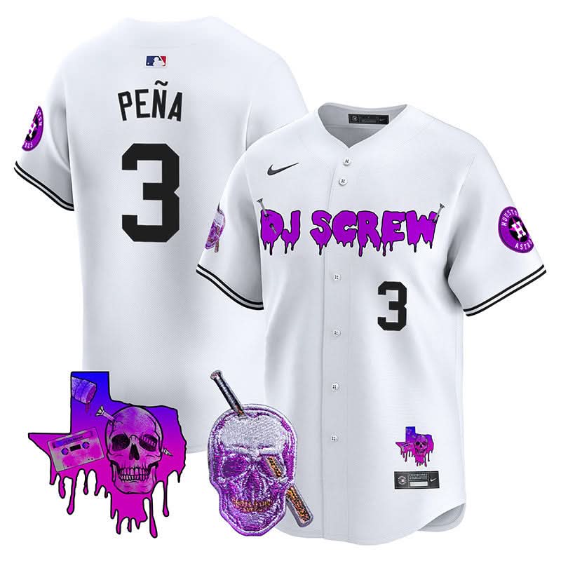 Houston Astros DJ Screw Vapor Premier Limited Jersey - Stitched-Cuztomshoes