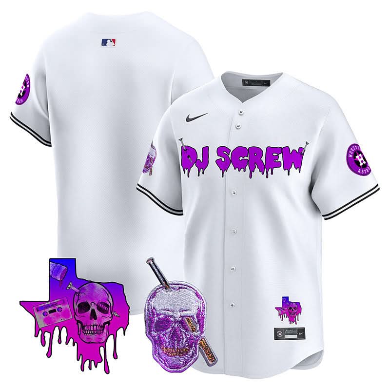 Houston Astros DJ Screw Vapor Premier Limited Jersey - Stitched-Cuztomshoes
