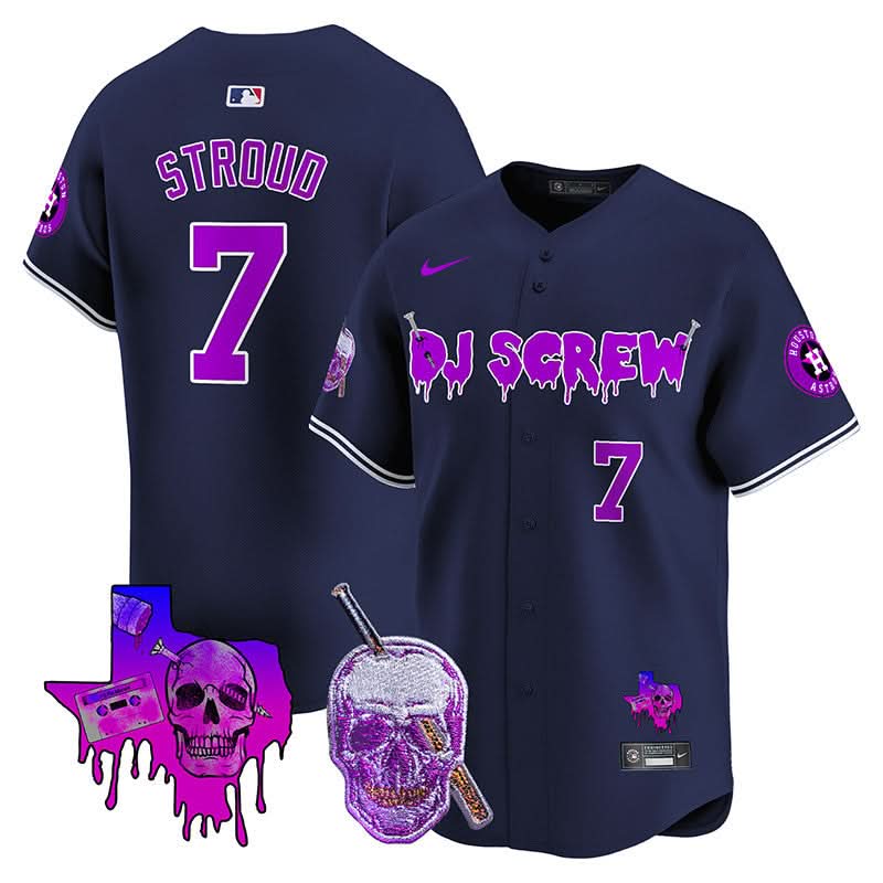Houston Astros DJ Screw Vapor Premier Limited Jersey - Stitched-Cuztomshoes