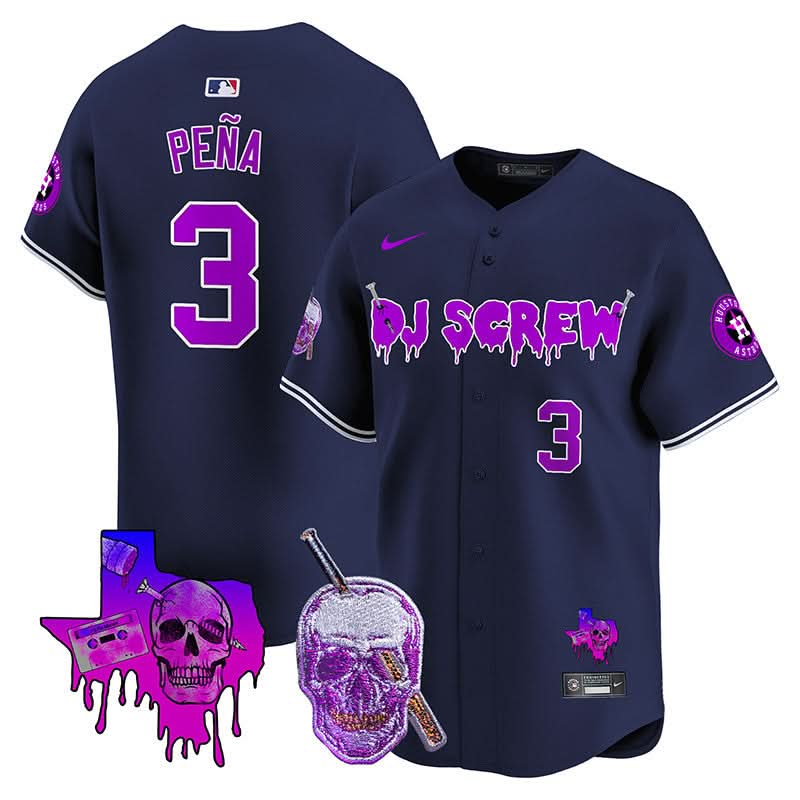 Houston Astros DJ Screw Vapor Premier Limited Jersey - Stitched-Cuztomshoes
