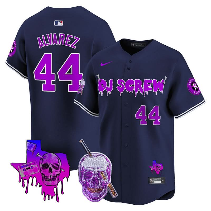 Houston Astros DJ Screw Vapor Premier Limited Jersey - Stitched-Cuztomshoes