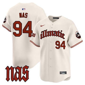 New York Mets Nas Illmatic Vapor Premier Limited Jersey - Stitched