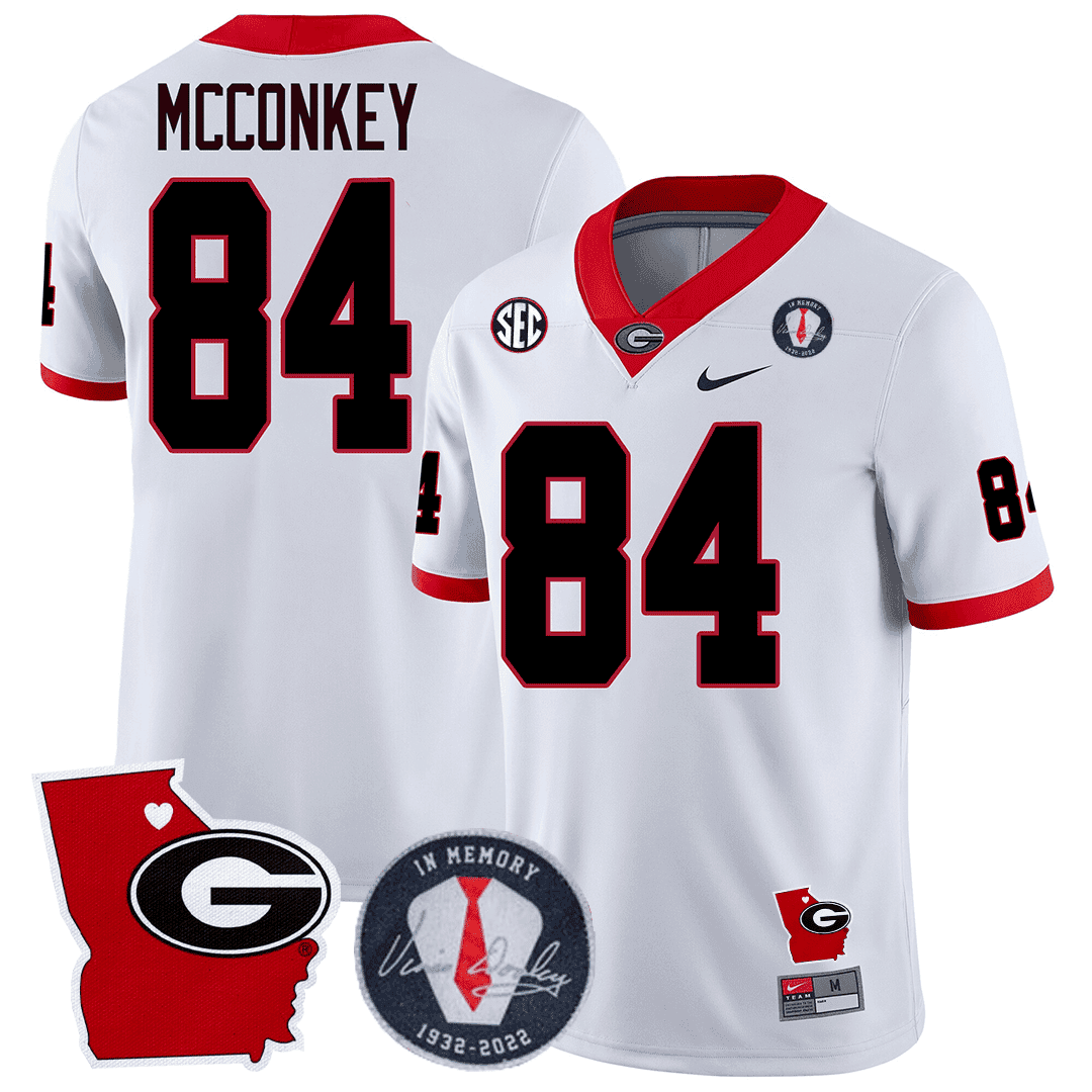Green Bay Packers 2023 Vince Dooley Patch & Georgia State Map Jersey