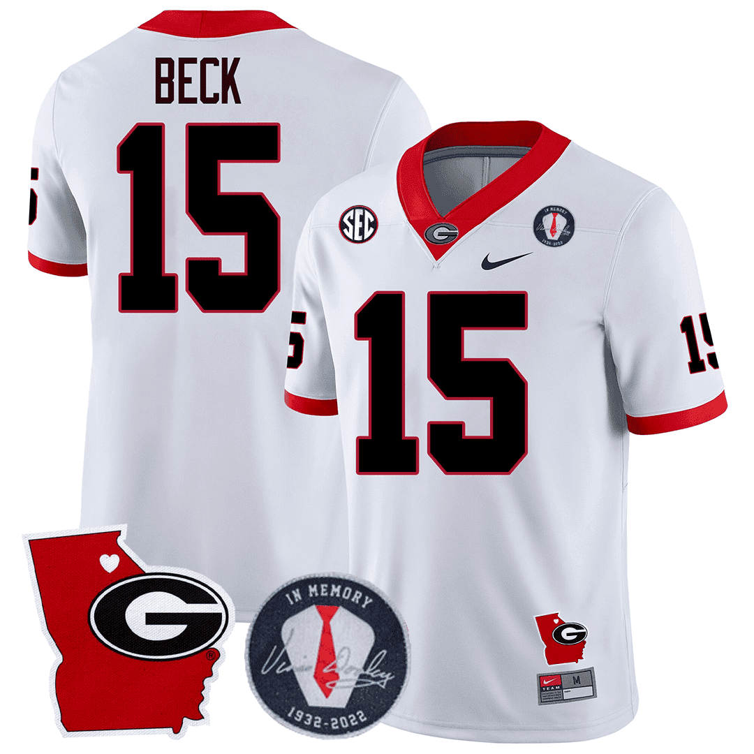 Green Bay Packers 2023 Vince Dooley Patch & Georgia State Map Jersey
