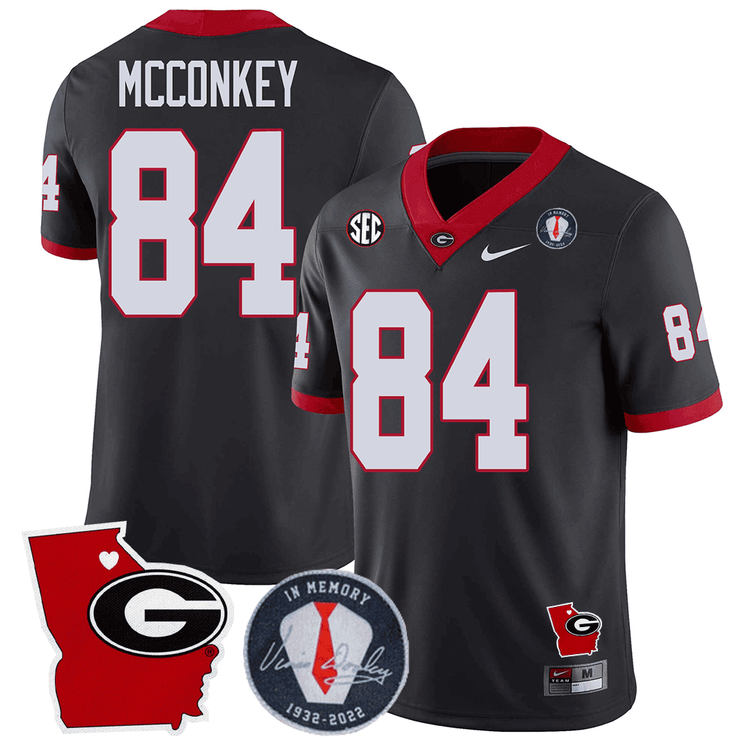 Green Bay Packers 2023 Vince Dooley Patch & Georgia State Map Jersey