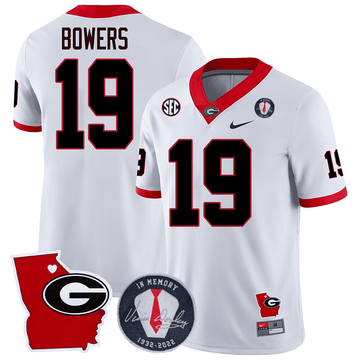 Green Bay Packers 2023 Vince Dooley Patch & Georgia State Map Jersey