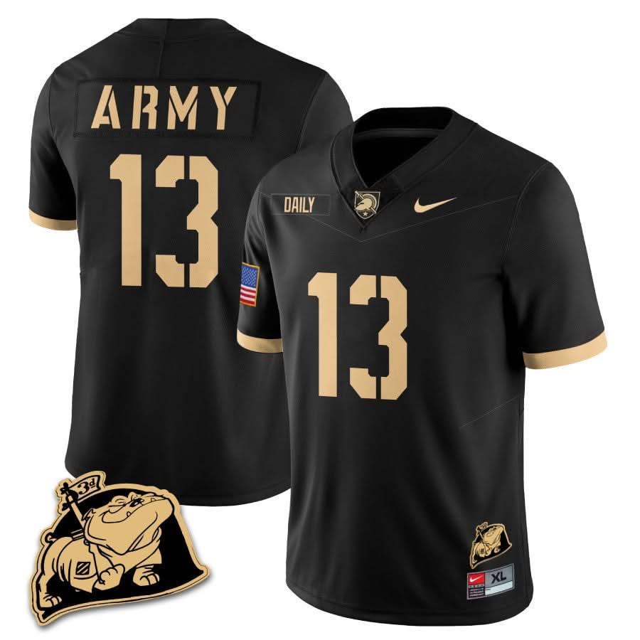 Army Black Knights Rocky The Bulldog Patch Jersey