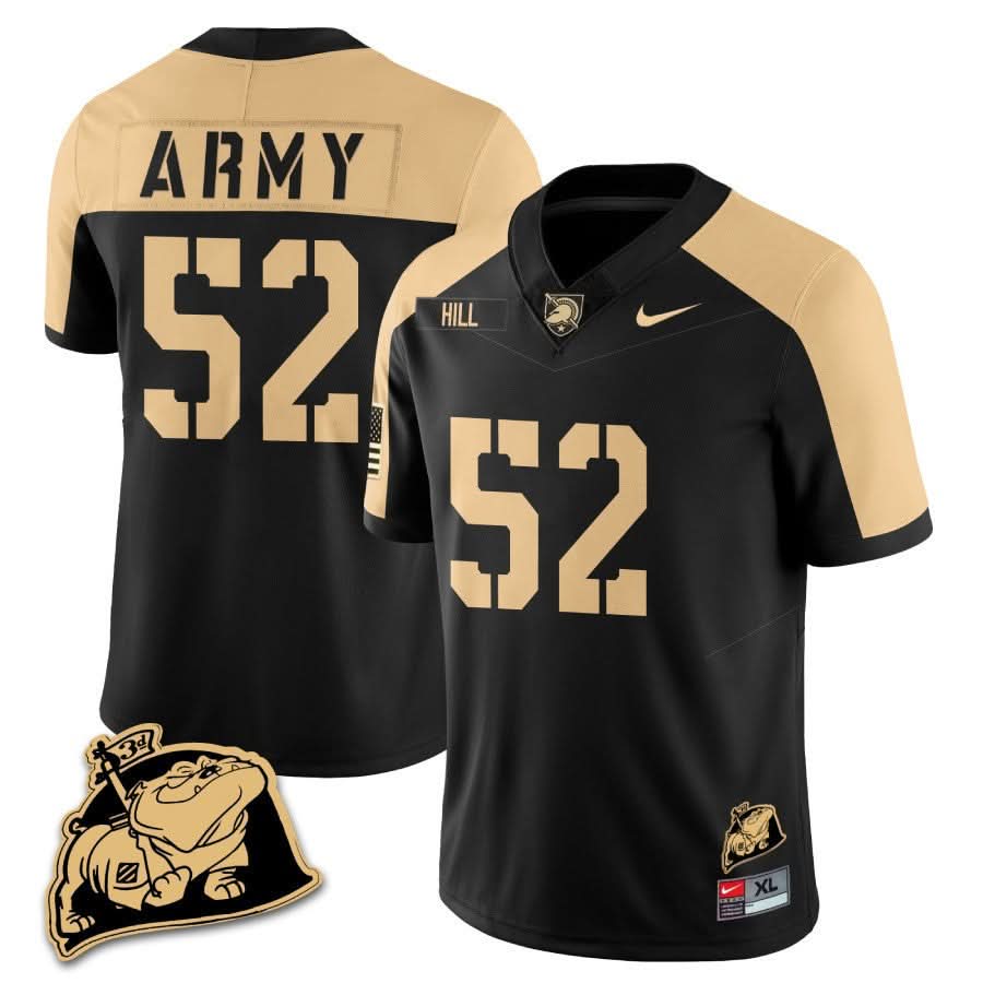 Army Black Knights Rocky The Bulldog Patch Jersey