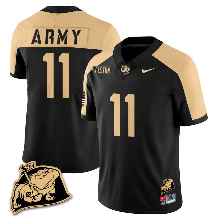 Army Black Knights Rocky The Bulldog Patch Jersey