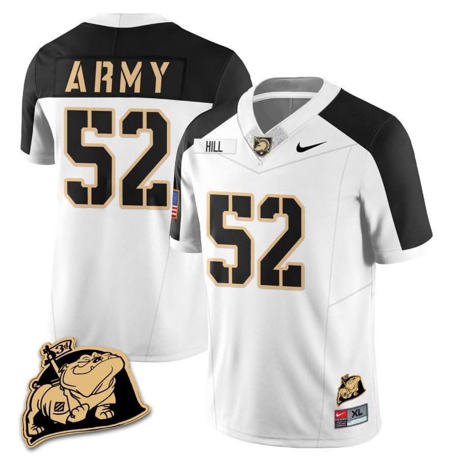 Army Black Knights Rocky The Bulldog Patch Jersey