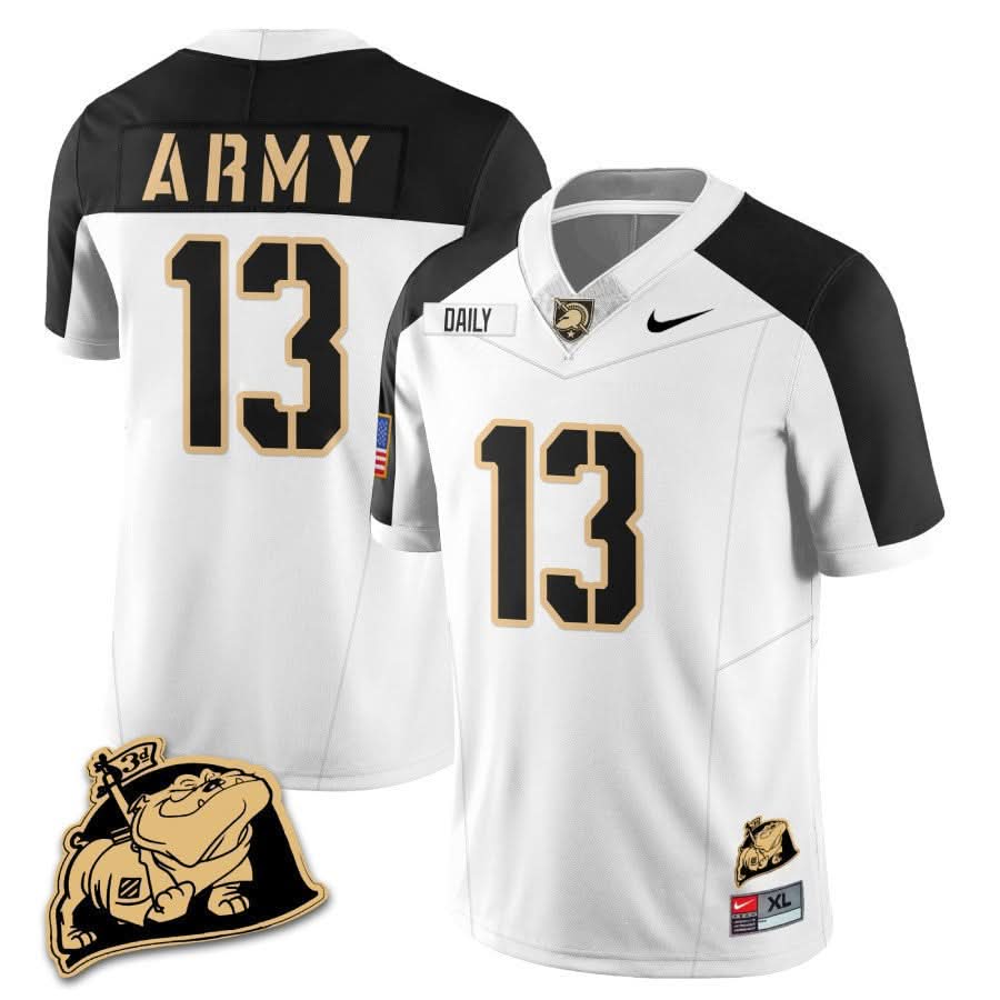 Army Black Knights Rocky The Bulldog Patch Jersey