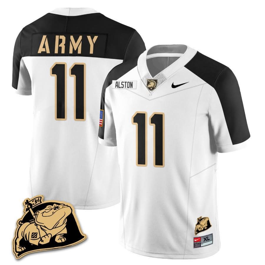 Army Black Knights Rocky The Bulldog Patch Jersey