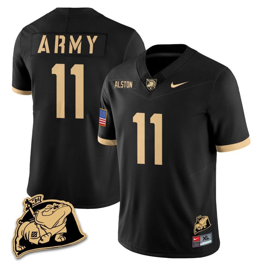 Army Black Knights Rocky The Bulldog Patch Jersey
