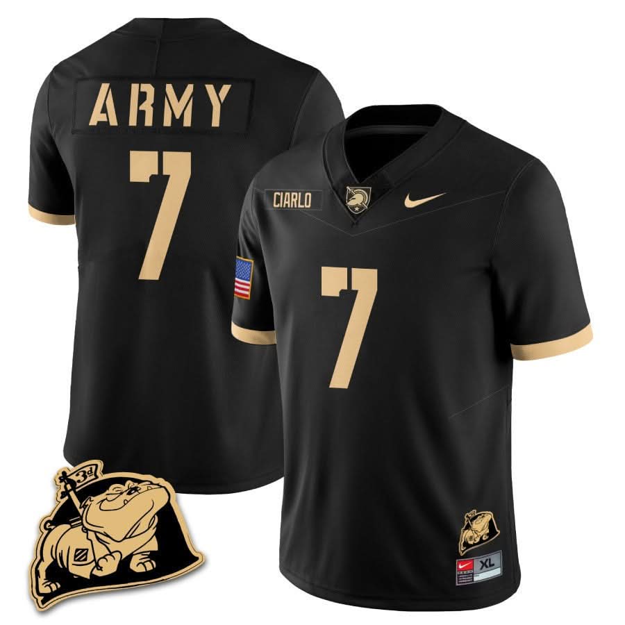 Army Black Knights Rocky The Bulldog Patch Jersey