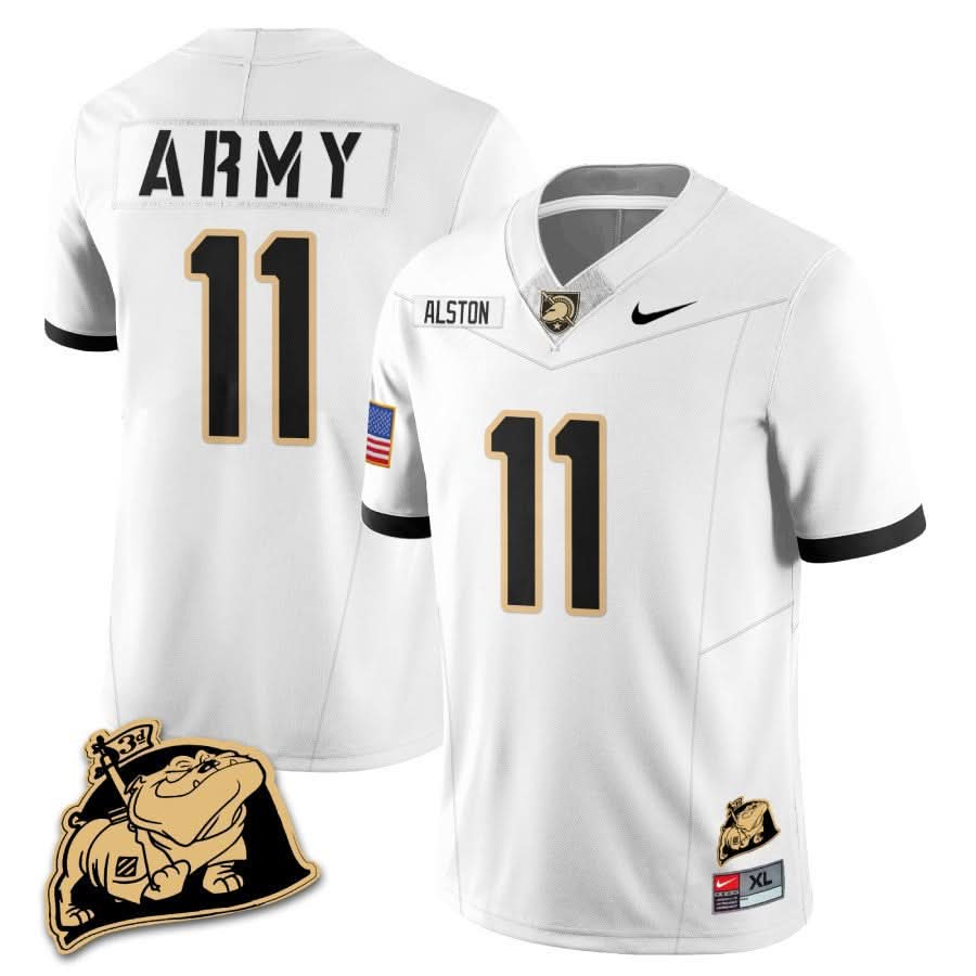 Army Black Knights Rocky The Bulldog Patch Jersey